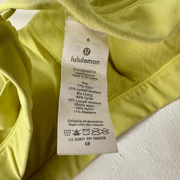 Lululemon Lemon Energy Sports Bra - Picture 5 of 5
